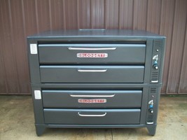 PIZZA OVEN COMMERCIAL BLODGETT 961 P NATURAL DECK GAS DOUBLE WITH  NEW S... - $3,955.05