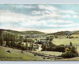 View up Barton River Valley VT Vermont 1907 UDB Postcard P14 - $4.90