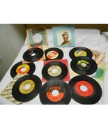 Vintage lot 45&#39;s The Beatles Hard days night Elton John The Monkees 3 do... - £14.45 GBP