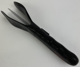 Ginsu Bagel Knife Utility Spreader Slicer 4&quot; Serrated Blade Removable Gu... - $15.83