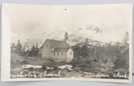 VTG B&amp;W Catholic Church St. Joseph&#39;s in Cordova, Alaska Photograph 3.25&quot; x 5.5&quot; - £7.46 GBP