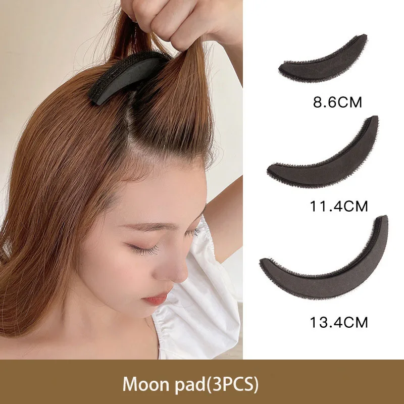 Play 1set Hair Pads Hair Volume Increase Puff Hair Bun Maker Donut Foam Sponge B - £23.12 GBP