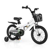 16 Inch Kids Bike with Removable Training Wheels-Black &amp; White - Color: ... - €158,83 EUR