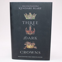 SIGNED Three Dark Crowns By Kendare Blake 2016 Hardcover Book w/DJ 1st Edition - £16.71 GBP