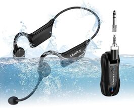 KIMAFUN Wireless Waterproof Microphone Fitness Headset Mic (KM-GWP91–1) - €60,42 EUR