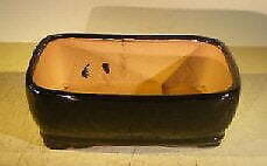 &quot;Black Ceramic Bonsai Pot - Rectangle8.0&quot;&quot; x 6.25&quot;&quot; x 2.5&quot;&quot;&quot; - £24.69 GBP