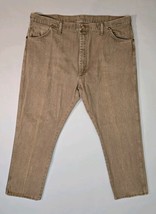 Vintage Wrangler Jeans Mens 42x30 Denim Straight Made In USA 13MWZKY Brown - $713.16 MXN