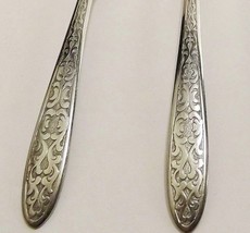 International/Superior Daphne Stainless 3 Soup Spoons & 1 Teaspoon Scrollwork - $6.77