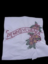 Pennsylvania Embroidered Quilted Square Frameable Art State Needlepoint ... - $11.30