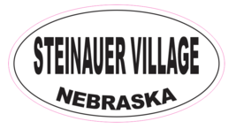 Steinauer Village Nebraska Oval Bumper Sticker D7057 Euro Oval - $1.39+