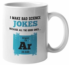 Make Your Mark Design Argon. Science Pun Jokes Coffee &amp; Tea Mug for Scie... - £15.94 GBP+