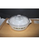 VINTAGE Fire King Anchor Hocking Casserole dish MEADOW GREEN 1 1/2 qt W/... - £23.79 GBP