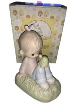 Precious Moments E1379R “ Love Is Kind” Figurine Porcelain Boy With Turt... - $29.58