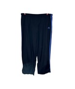 Adidas Men&#39;s Sweatpants Straight Leg Comfy Athletic Piping Lined Blue Bl... - $24.74