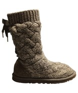 UGG Australia Isla Knit Boots Womens US 5 Gray Comfort Mid Calf Slip On ... - $1,291.70 MXN