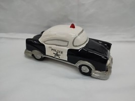 1995 Vintage Ceramic Police Car Figurine 4.5&quot; - £13.75 GBP