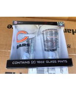 Pint Gift Set 2 160z CHICAGO BEARS IN BOX NFL Glasses  Insulated Tumbler... - $67.68 CAD