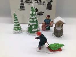 Dept 56 Set Of 5 New England Winter Accessory Set #6532-3 (1986) Missing... - $221.00 MXN