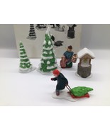 Dept 56 Set Of 5 New England Winter Accessory Set #6532-3 (1986) Missing... - $11.87