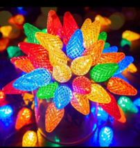 C9 LED Christmas String Lights, 2 Pack  50 LED Waterproof Strawberry Strin - £19.57 GBP