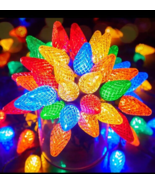 C9 LED Christmas String Lights, 2 Pack  50 LED Waterproof Strawberry Strin - $409.99 MXN