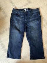 Lane Bryant Jeans Cropped Denim Size 14 Flex Magic Waistband Signature Fit - $26.86