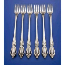 6 Oneida RAPHAEL Cocktail Forks Distinction Deluxe Stainless Flatware Di... - $23.36