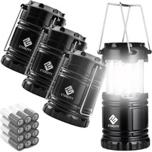 Battery-Powered Operated Lanterns Lamp, Camping Gear Accessories,, 4 Pack. - $33.93