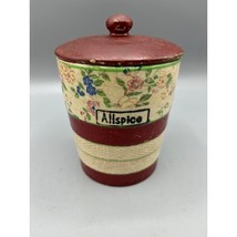 Hotta Yu Shoten Vintage Allspice Jar With Lid Hand Painted Ceramic Made ... - $19.80
