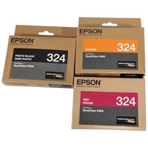 Epson T324120 Black Ink Cartridge Genuine # T324 120 SureColor P400 Red ... - $45.00