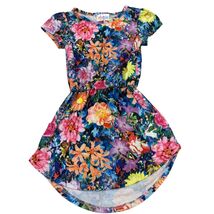 LuLaRoe Little Girls Mae Floral Dress Size 2 Multicolor - $26.77 CAD