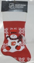 SC Sports NHL Calgary Flames Snowman 22 Inch Red White Black Stocking image 1
