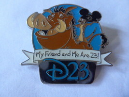 Disney Trading Pins  84082 D23 &#39;Refer-A-Friend&#39; Set - Pumbaa and Timon Only - £22.31 GBP