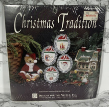 Christmas Tradition Cross Stitch Ornaments Kit #1909 Designs for the Needle 1992 - $14.84