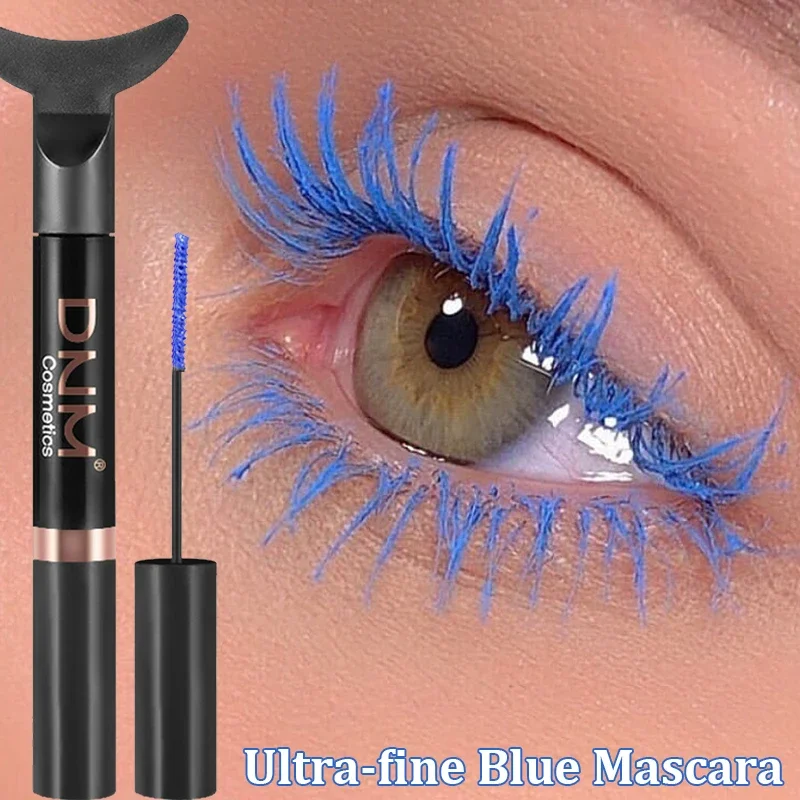 Blue Colorful Ultra-fine Mascara Lasting Quick Drying Curling Thick Eyelashes Ex - £18.67 GBP