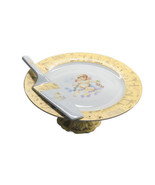 Sorelle Fine Porcelain Cake Plate/Server Gold Trim Angel Themed 11”-New ... - £288.27 GBP