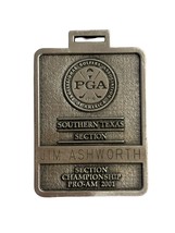 PGA Tour Southern Texas Section Championship Solid Pewter Golf Bag Tag Pro Line - £23.25 GBP