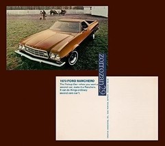 1973 Ford Ranchero Vintage Color Post Card - Ee. Uu. - Gran Original !! - £6.76 GBP