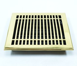 Signature hardware contemporary brass floor register 8&quot; x 10&quot; Polished b... - $93.49