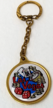 Bicentennial Las Vegas Keychain 1976 Table Games Dice Chips Enamel Metal - $12.30