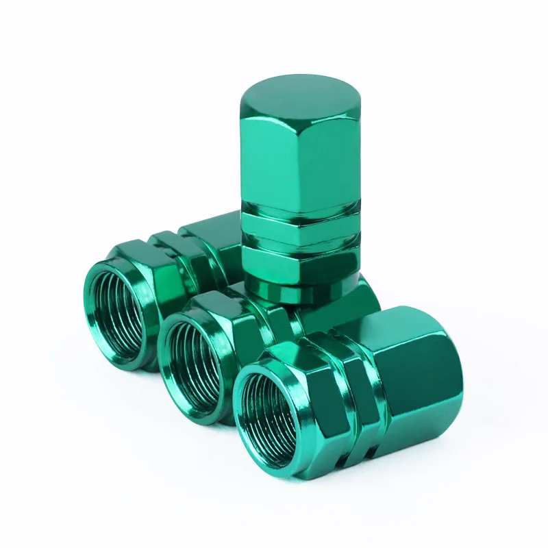 Green Aluminum Tire Valve Stem Cap  - $8.99