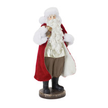 Flocked Santa Figurine with Toy Accents (Set of 2) - $54.58