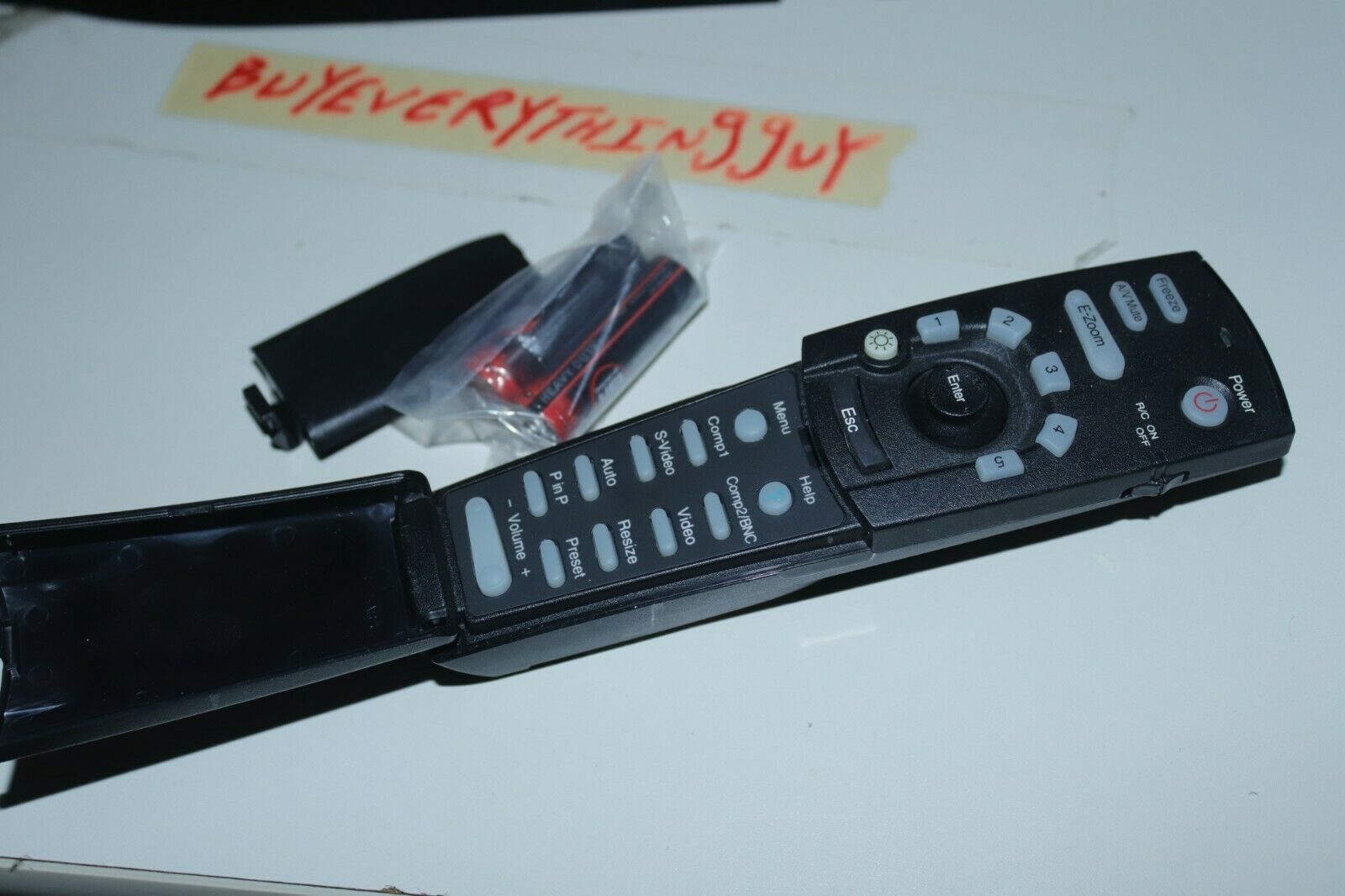 JVC bhd0078 Projector OEM Remote Tested W Batteries ultra rare  			