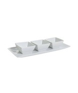 3 pc Gracious Dining Tidbit Serving Dish Set w/Tray - £55.15 GBP