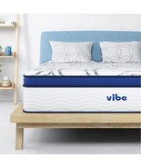 Vibe 12-Inch Gel Memory Foam And Innerspring Hybrid Pillow Top Mattress ... - £344.98 GBP