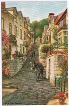 Postcard Up-A-Long Clovelly Devon England UK - £2.32 GBP