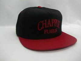 Chapple Fuels Hat Vintage Red Black Spell Out Name Snapback Baseball Cap - £15.74 GBP