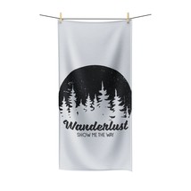 Soft &amp; Absorbent Bath Towel with Wanderlust Pine Tree Print - Perfect for Home,  - £40.46 GBP+