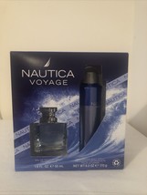 Brand NewNautica Voyage Gift Set 1.6 oz Eau de Toilette &amp; 6.0 oz Body Spray New - £17.96 GBP