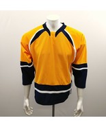 Athletic Knit Practice Hockey Jersey Youth Size XL yellow Blue Polyester... - $12.76